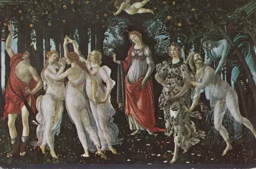 BF23555 firenze galleria uffizi sandro botticeli art italy front/back image