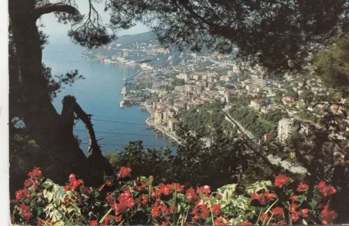 BF21205 villefranche sur mer vue generale au fond la dar france front/back image