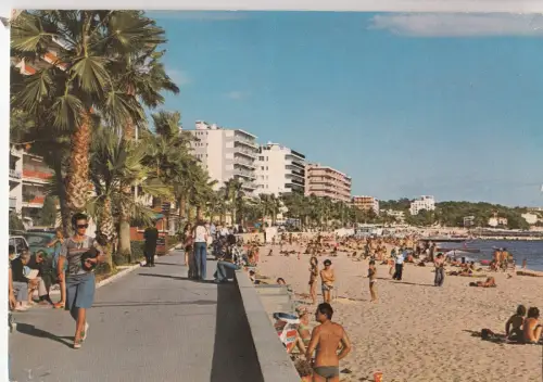 BF19528 juan les pins la promenade et les plagnes france front/back image