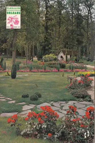 BF25360 parc floral orleans la source france front/back image