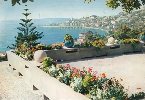 BF19949 menton a m le port et la vieille ville france front/back image