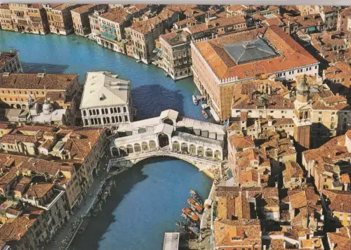 BF23124 venezia veduta aerea del rialto italy front/back image