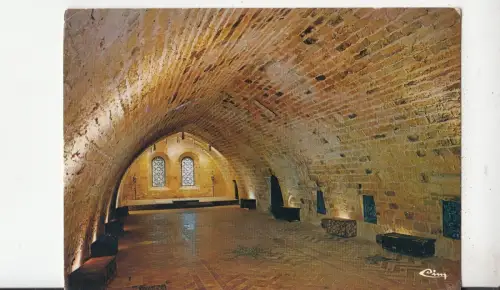 BF28550 narbonne abbaye de fontfroide aude france front/back image