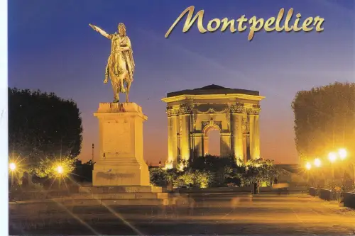 BF13089 montpellier herault ;a place royale du peyrou france front/back image