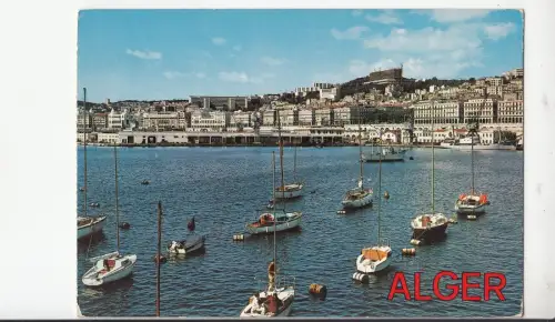 BF17682 la blanche le port et la ville ship algeria front/back image