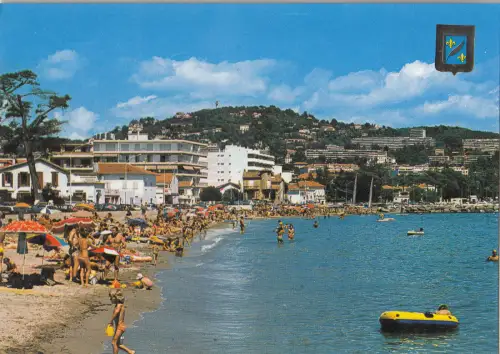 BF22259 cannes la plage du moure rouge france front/back image