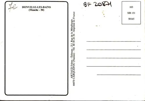 BF20871 donville les bains france front/back image