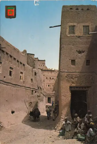 BF17955 ouarzazate calle dela alcazaba marocco front/back image