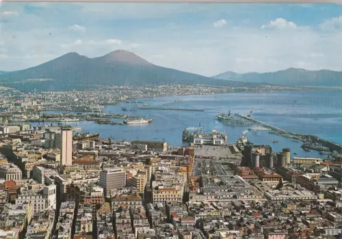 BF23170 panorama e vesuvio napoli italy front/back image