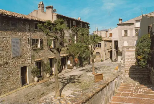 BF21049 haut de cagnes a m la place du chateau france front/back image