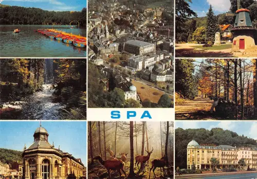 B108722 Belgien Spa Multiviews Mühle Moule See Park Wald Fluss