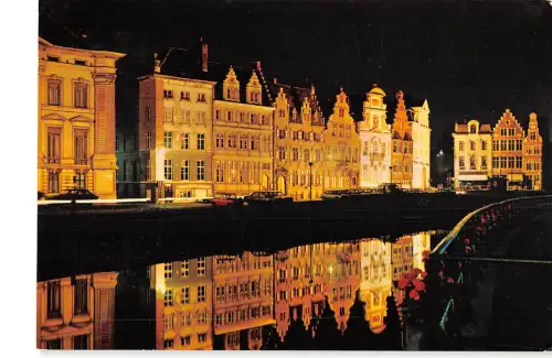 B110075 Belgien Gent Koornlei Quai Aux Bles Nachtsichtwagen