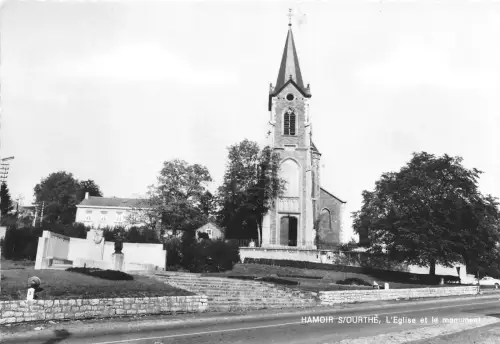 BG30509 hamoir s sourthe l eglise et le monument belgium CPSM 14,5x10cm