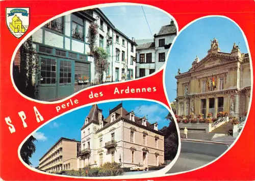 B108721 Belgien Spa perle des Ardennes Rathaus Oper