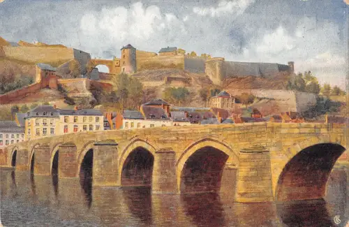 B105982 Belgien Namur Le pont de Jambe et la Citadelle