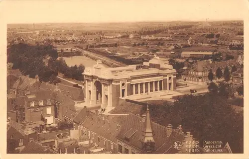 B105578 Belgien Ypern Gesamtansicht Panorama