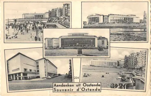 B105796 Belgien Souveni d'Ostende Plage Promenade