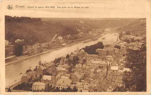 B105633 Belgien Dinant Vue prise de la Meuse en Aval