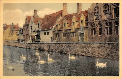 B105914 Belgien Brugge Groene Rel Godshuis De Pelikaan