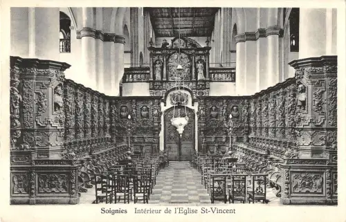 B105906 Belgien Soignies Interieur de l'Eglise St-Vincent