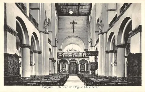 B105908 Belgien Soignies Interieur de l'Eglise St Vincent