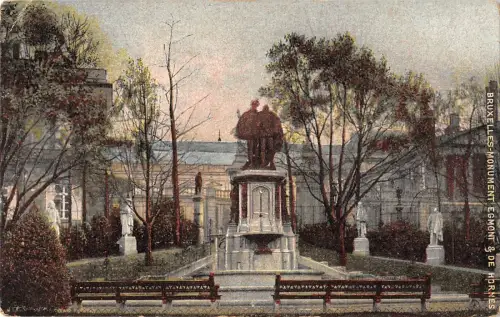 BR55810 Bruxelles Moonument egmont and de Hornes belgium