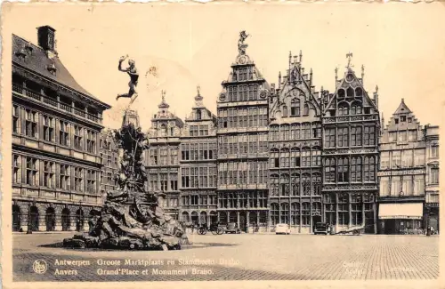Br35237 Anvers Grand place et Monument Brabo belgien