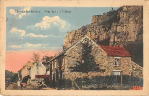 B107550 Belgien Marche les Dames Vue dans le Village Echtfoto UK