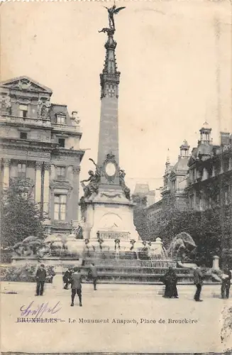 B106086 Belgien Bruxelles Le Monument Anspach, Place de Brouckere
