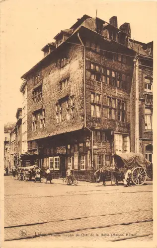 BR55039 Vieille maison du Quai de la Golfe Liege belgien