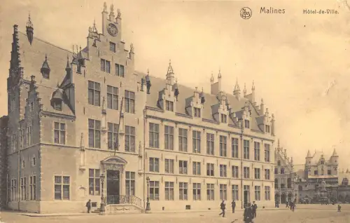 B107272 Belgien Malines Hotel de Ville Rathaus Echtfoto UK