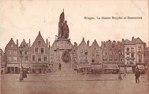 B105289 Belgien Brügge La Statue Breydel et Deconinck