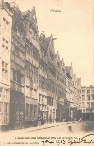 Br35191 Anvers Vieilles maisons Flamandes belgien