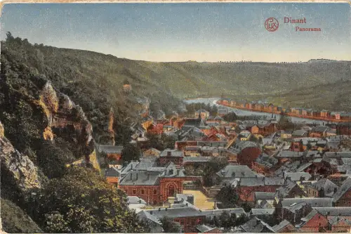 B105620 Belgien Dinant Panorama Kirche Gesamtansicht