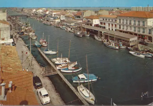 BF19847 grau du roi gard vue d ensemble du canal et ses france front/back image