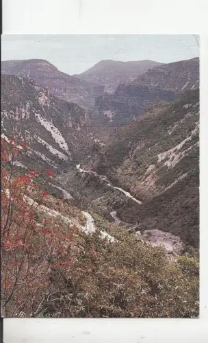 BF21107 haut languedoc la route en lacets vers le cirque france front/back image