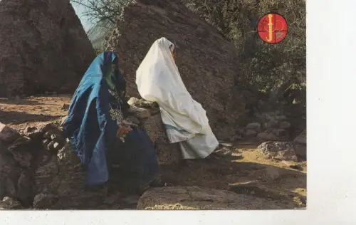 BF27043 folklore dans la vallee des ammeln morocco front/back image