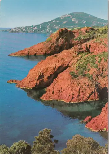 BF22142 la corniche d or l esterel et ses roches rouges france front/back image