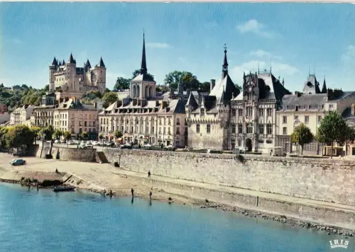 BF15364 saumur le chateau l hotel de ville et les quai france Vorder-/Rückbild