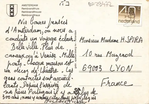 BF29472 Rembrandthuis Amsterdam Netherland Front/Back Image