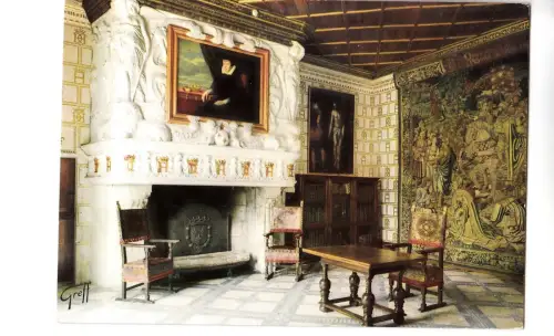 BF14689 chenonceaux i et l chambre de diane de potirers france front/back image