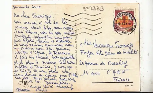 BF23313 palermo italy front/back image