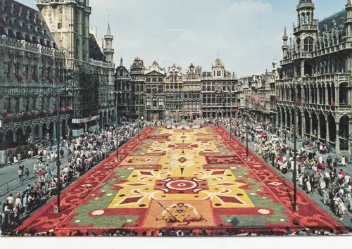 BF13697 bruxelles grand place tapis de fleurs belgien front/back image