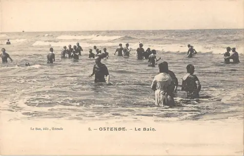 B105411 Belgien Ostende Le Bain