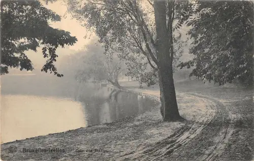 B105449 Belgien Bruxelles Cain des Etangs Seepromenade