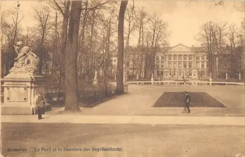 B106854 Belgien Bruxelles Le Parc et la Chambre des Representants