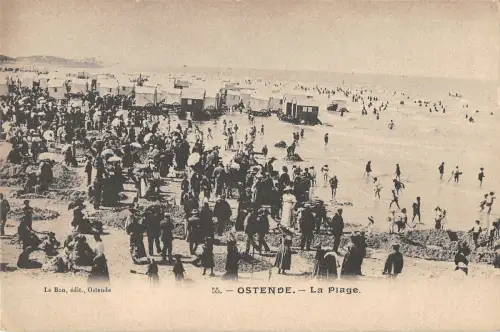 B105405 Belgien Ostende La Plage Promenade Strand