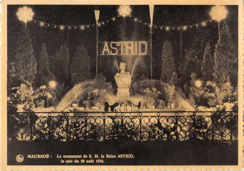 B106324 Belgien Maurage Le monument de S.M. La Reine Astrid