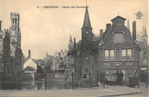 B106263 Belgien Brügge Quai du Rosaire Echtfoto UK