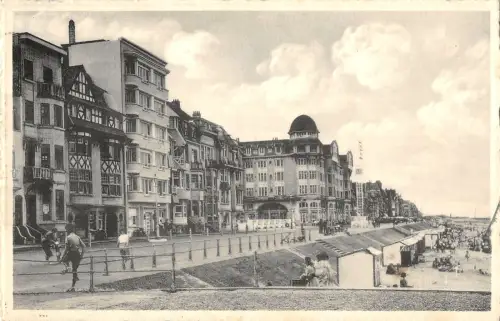 B106378 Belgien Westende La Digue et la Plage Promenade